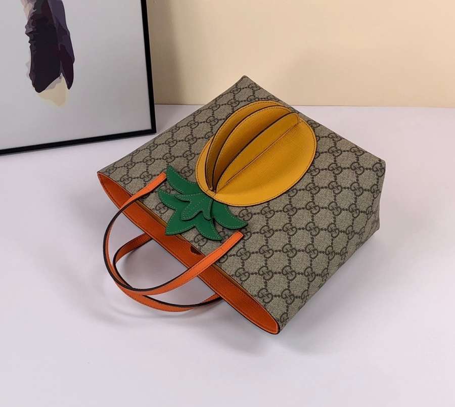 Gucci Children's GG tote with pineapple 580840 KWZCN 9754 - Click Image to Close